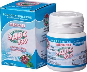 Менолет эдас-939 20г гранулы гомеопатические Менолет эдас-939 20г гранулы гомеопатические