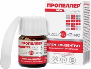 Пропеллер крем-концентрат при локальных воспалениях Azeloin+Zinc 20мл Пропеллер крем-концентрат при локальных воспалениях Azeloin+Zinc 20мл