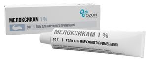 Мелоксикам 1% 30г гель для наружного применения Мелоксикам 1% 30г гель для наружного применения