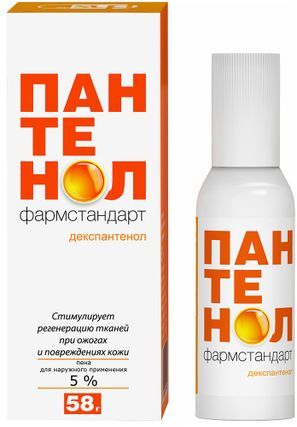 Пантенол Фармстандарт 5% 58г пена для наружного применения
