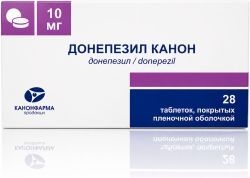 Донепезил Канон 5мг 28 шт. таблетки покрытые пленочной оболочкой Донепезил Канон 5мг 28 шт. таблетки покрытые пленочной оболочкой