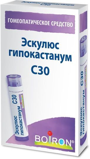 Эскулюс Гипокастанум С30 4г гранулы гомеопатические Эскулюс Гипокастанум С30 4г гранулы гомеопатические