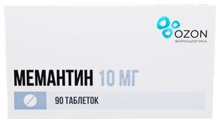Мемантин 10мг 90 шт. таблетки покрытые пленочной оболочкой Озон Мемантин 10мг 90 шт. таблетки покрытые пленочной оболочкой Озон