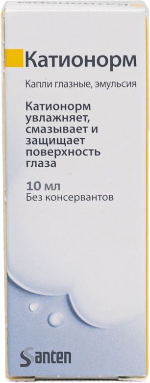 Катионорм капли глазные с дозатором 10мл Катионорм капли глазные с дозатором 10мл