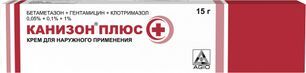 Канизон Плюс 0,05%+0,1%+1% 15г крем