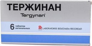 Тержинан 65000ед+100000ед+3мг+200мг 6 шт. таблетки вагинальные