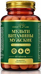 Омега лабс мультивитамины мужские таблетки 60 шт. Омега лабс мультивитамины мужские таблетки 60 шт.
