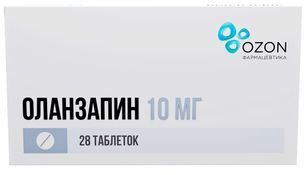 Оланзапин 10мг 28 шт. таблетки диспергируемые в полости рта