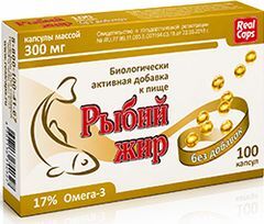 Рыбий Жир Реалкапс капсулы 300мг 100 шт. РеалКапс