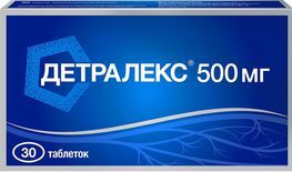 Детралекс 500мг 30 шт. таблетки покрытые пленочной оболочкой Детралекс 500мг 30 шт. таблетки покрытые пленочной оболочкой