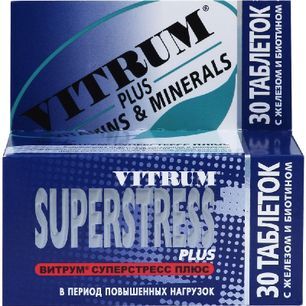 Витрум Суперстресс Плюс таблетки покрытые пленочной оболочкой 30 шт. Eagle Nutritionals,Inc. Витрум Суперстресс Плюс таблетки покрытые пленочной оболочкой 30 шт. Eagle Nutritionals,Inc.