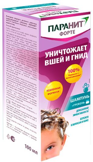Паранит форте шампунь усиленная формула 100мл Паранит форте шампунь усиленная формула 100мл