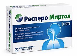 Респеро миртол форте 300мг 20 шт. капсулы кишечнорастворимые Респеро миртол форте 300мг 20 шт. капсулы кишечнорастворимые