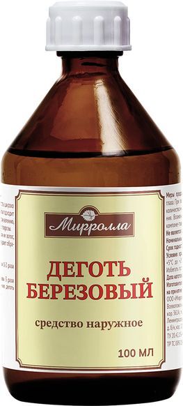 Мирролла деготь березовый 100мл Мирролла Мирролла деготь березовый 100мл Мирролла