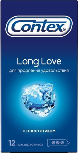 Контекс презервативы Лонг Лав 12 шт. Контекс презервативы Лонг Лав 12 шт.
