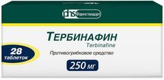 Тербинафин 250мг 28 шт. таблетки
