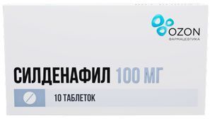 Силденафил 100мг 10 шт. таблетки покрытые пленочной оболочкой Озон Силденафил 100мг 10 шт. таблетки покрытые пленочной оболочкой Озон