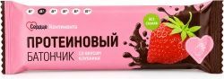 Сердце континента батончик протеиновый клубника в шоколадной глазури 40г