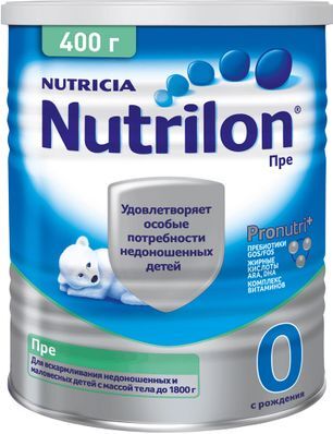 Нутриция Нутрилон Пре 0 смесь молочная 400г Нутриция Нутрилон Пре 0 смесь молочная 400г