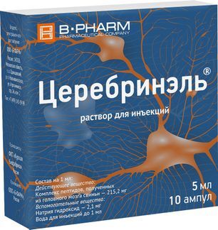 Церебринэль 5мл 5 шт. раствор для инъекций