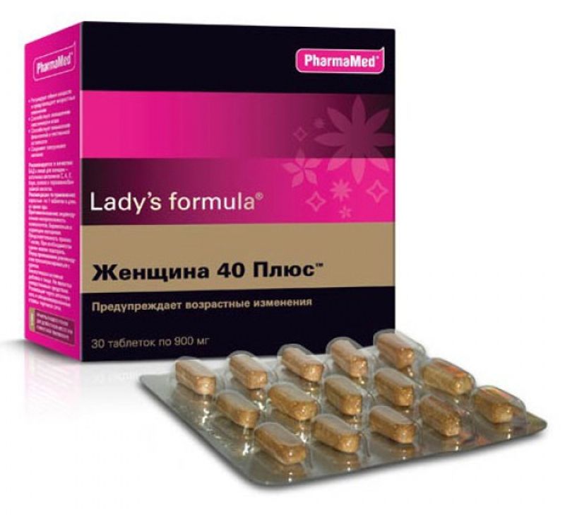 Леди'с формула женщина 40 плюс таблетки 30 шт. купить по выгодной цене ...