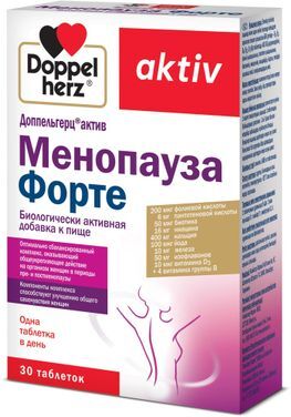 Доппельгерц Актив Менопауза Форте таблетки 30 шт. Queisser Pharma GmbH & Co.