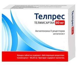 Телпрес 80мг 56 шт. таблетки Телпрес 80мг 56 шт. таблетки