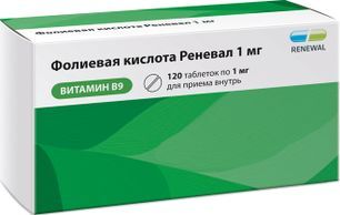 Фолиевая Кислота Реневал 1мг 120 шт. таблетки