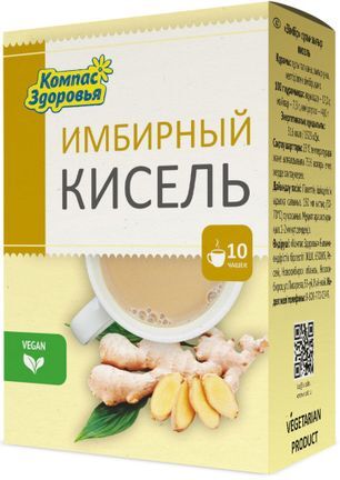 Кисель Имбирный овсяно-льняной 150г Компас Здоровья Кисель Имбирный овсяно-льняной 150г Компас Здоровья