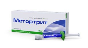 Метортрит 10мг/мл 1мл раствор для инъекций Метортрит 10мг/мл 1мл раствор для инъекций