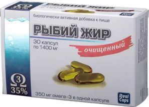 Рыбий Жир Реалкапс капсулы 1400мг Очищенный 30 шт. РеалКапс