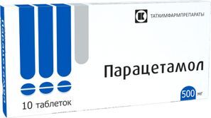 Парацетамол 500мг 10 шт. таблетки Парацетамол 500мг 10 шт. таблетки