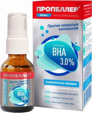 Пропеллер Комплекс Вна сыворотка-пилинг для кожи склонной к акне 3,0% 25мл Пропеллер Комплекс Вна сыворотка-пилинг для кожи склонной к акне 3,0% 25мл