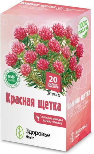 Красная Щетка 1,5г 20 шт. фильтр-пакет Здоровье Красная Щетка 1,5г 20 шт. фильтр-пакет Здоровье