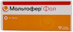 Мальтофер фол 100мг+0,35мг 30 шт. таблетки жевательные Мальтофер фол 100мг+0,35мг 30 шт. таблетки жевательные