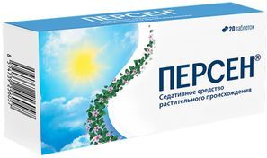 Персен 20 шт. таблетки покрытые оболочкой Персен 20 шт. таблетки покрытые оболочкой