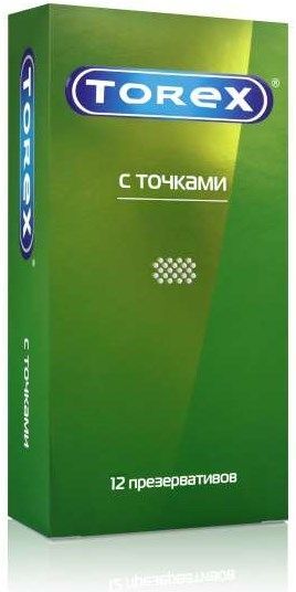 Торекс презервативы С точками 12 шт. Торекс презервативы С точками 12 шт.