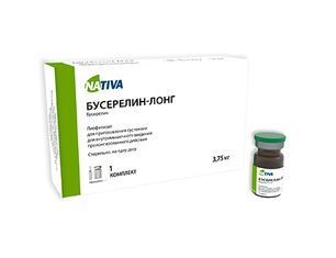 Бусерелин-Лонг 3,75мг 1 шт. лиофилизат для приготовления суспензии для внутримышечного введения пролонгированного действия Бусерелин-Лонг 3,75мг 1 шт. лиофилизат для приготовления суспензии для внутримышечного введения пролонгированного действия