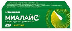 Миалайс 1% 50г гель для наружного применения