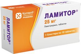 Ламитор 25мг 30 шт. таблетки Ламитор 25мг 30 шт. таблетки