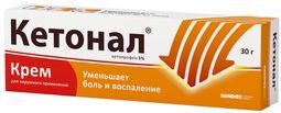 Кетонал 5% 30г крем для наружного применения Кетонал 5% 30г крем для наружного применения