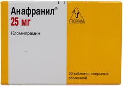 Анафранил 25мг 30 шт. таблетки покрытые оболочкой Новартис Фарма С.П.А. Анафранил 25мг 30 шт. таблетки покрытые оболочкой Новартис Фарма С.П.А.