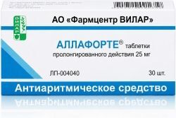 Аллафорте 25мг 30 шт. таблетки с пролонгированным высвобождением Аллафорте 25мг 30 шт. таблетки с пролонгированным высвобождением