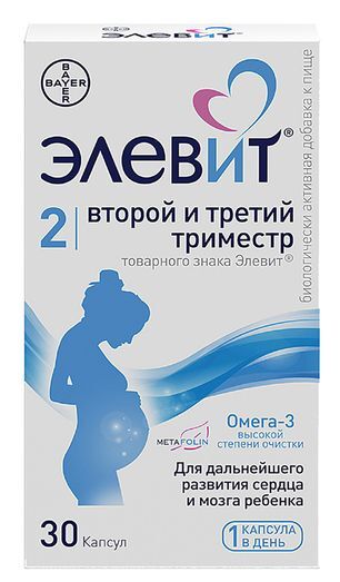 Элевит Второй И Третий Триместр капсулы 30 шт.
