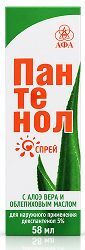 Пантенол спрей с алоэ вера/облепиховым маслом 58мл Пантенол спрей с алоэ вера/облепиховым маслом 58мл