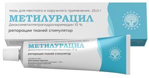 Метилурацил 10% 25г мазь для местного и наружного применения