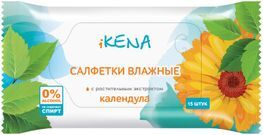Икена салфетки влажные Календула 15 шт. (гигиенические) Икена салфетки влажные Календула 15 шт. (гигиенические)
