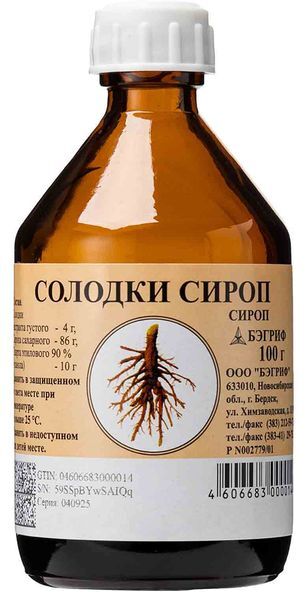 Солодки сироп 100г