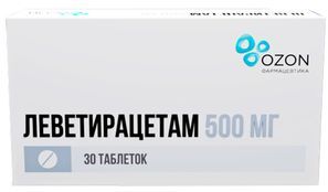 Леветирацетам 500мг 30 шт. таблетки покрытые пленочной оболочкой Леветирацетам 500мг 30 шт. таблетки покрытые пленочной оболочкой