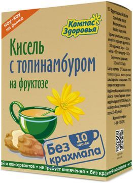 Кисель Овсяно-Льняной с топинамбуром на фруктозе 150г Компас Здоровья Кисель Овсяно-Льняной с топинамбуром на фруктозе 150г Компас Здоровья